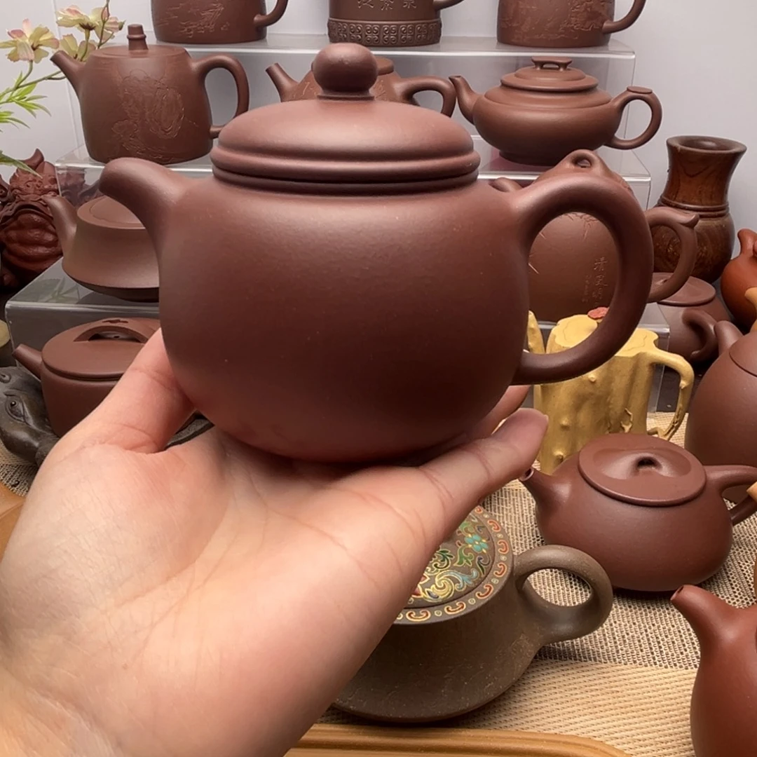 紫砂茶壶原矿紫泥匏尊260cc