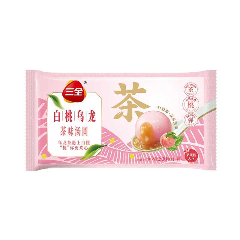 三全乌龙白桃茶味汤圆 300g