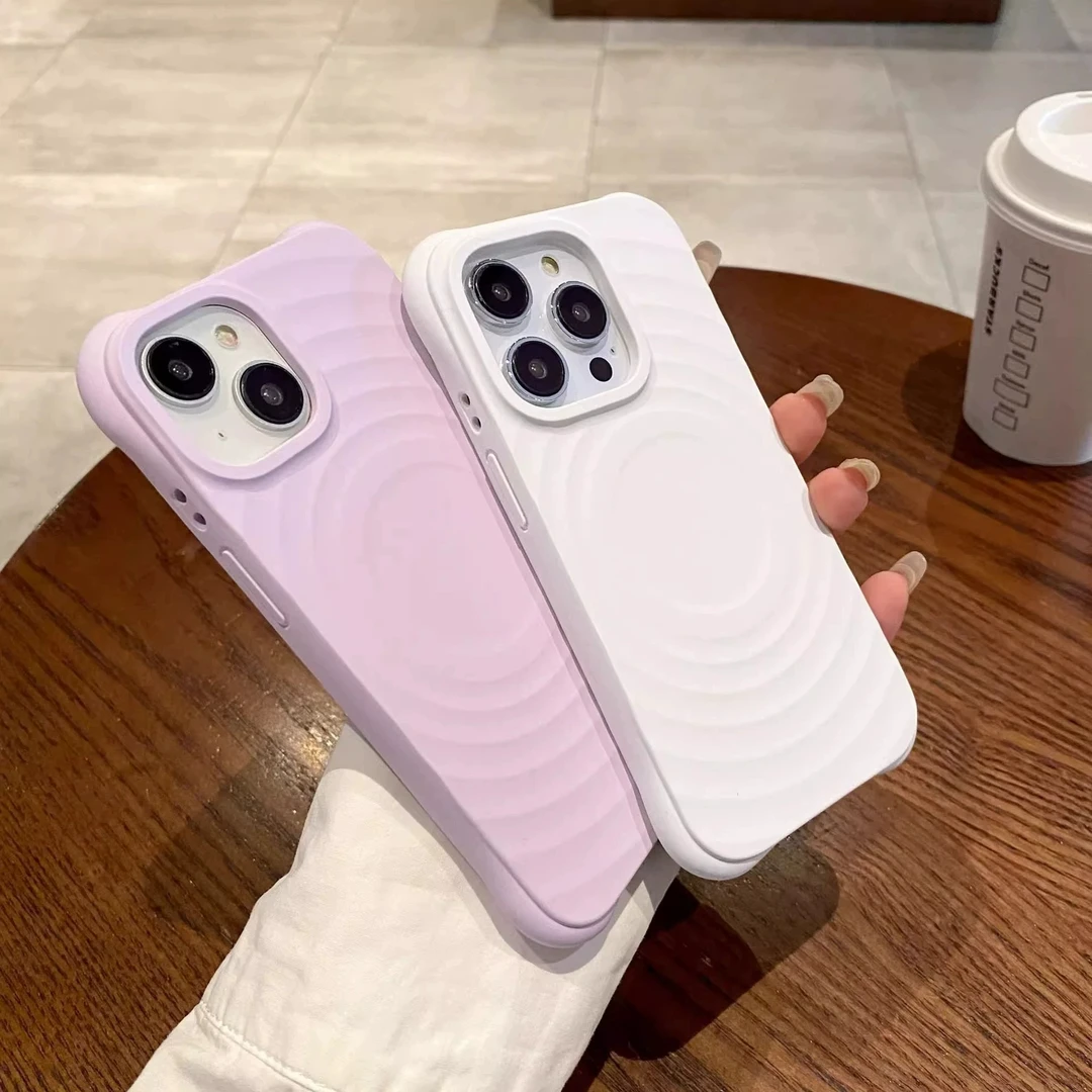 飞虎胜高级感大波漾磁吸适用苹果16手机壳iPhone15液态硅胶14新款