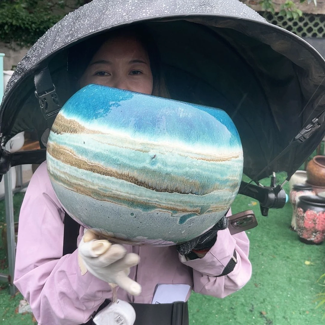 紫砂花盆王嫂花盆直播0601-117高21口19