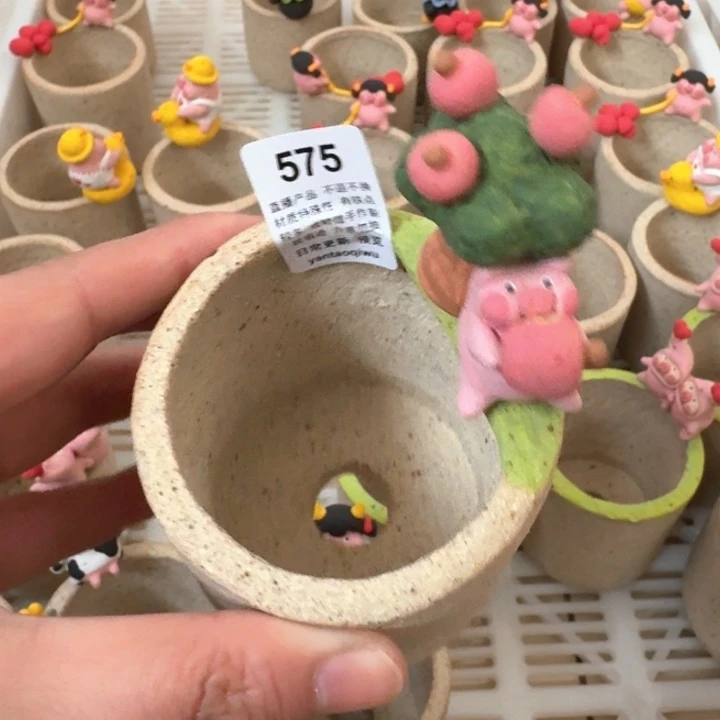 炏陶器物多肉花盆575