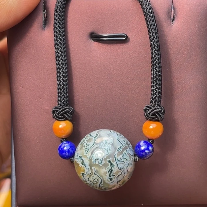 玛瑙/玉髓未镶嵌珠宝奇石尚品天然水草锁骨299