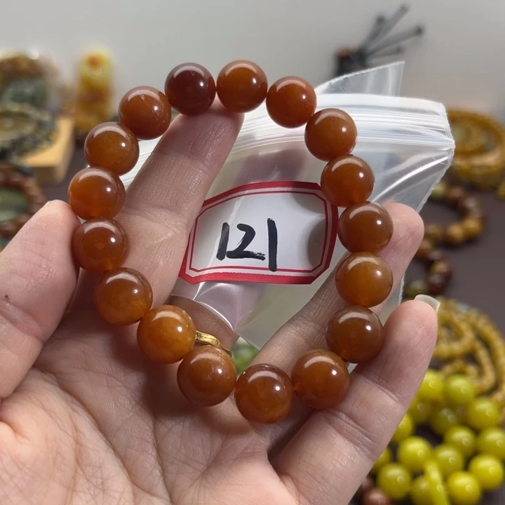 未镶嵌蛇纹石玉手链