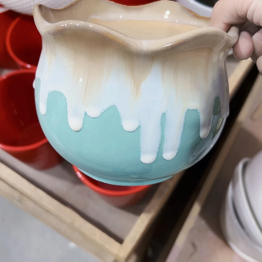 有孔陶瓷花盆凑单10米包邮