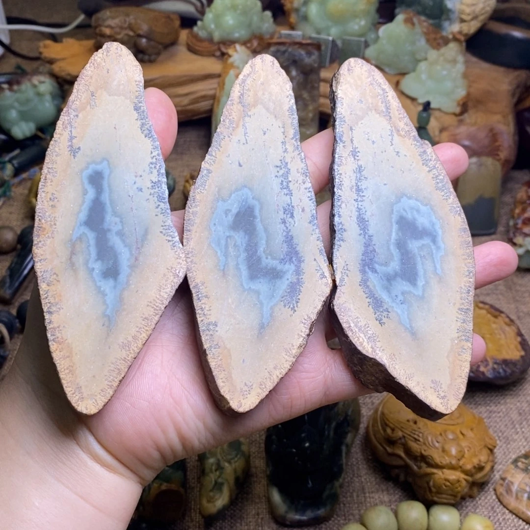 迪***心岫岩河磨玉（透闪石质玉）未镶嵌把件