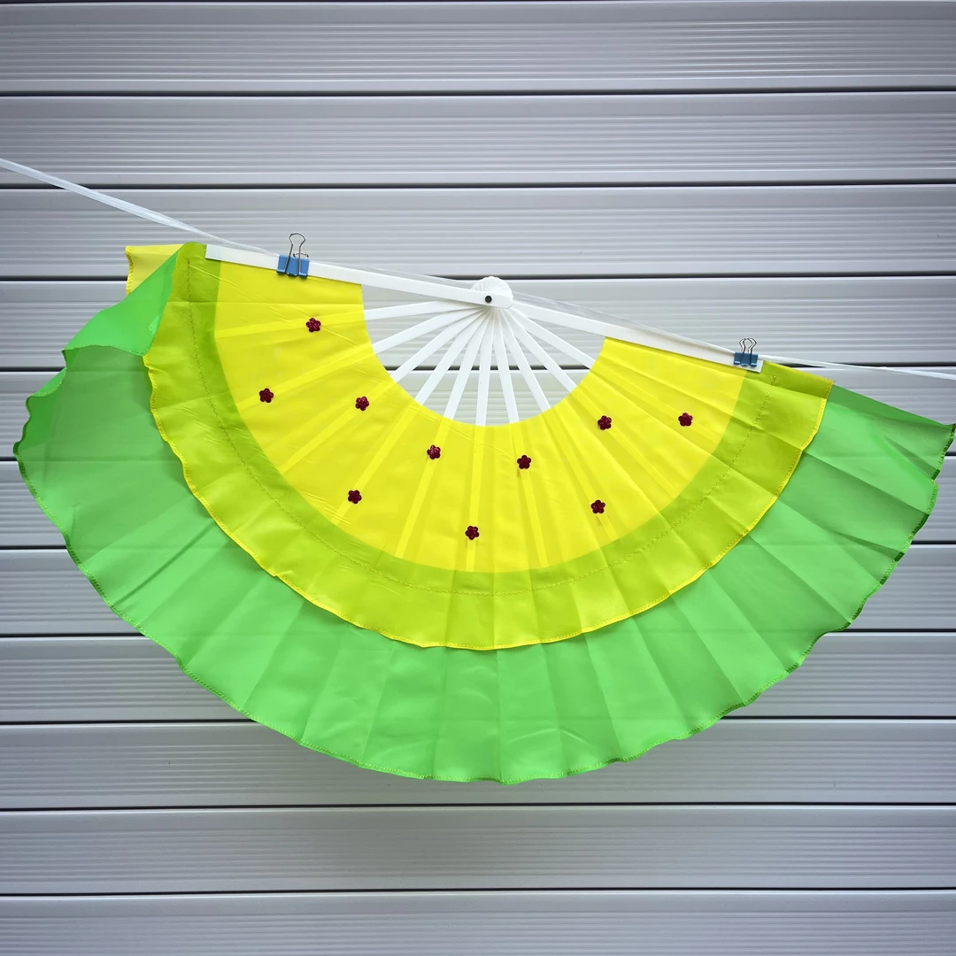 东北秧歌服饰8寸15飘头双边软骨大秧歌二人转扇子