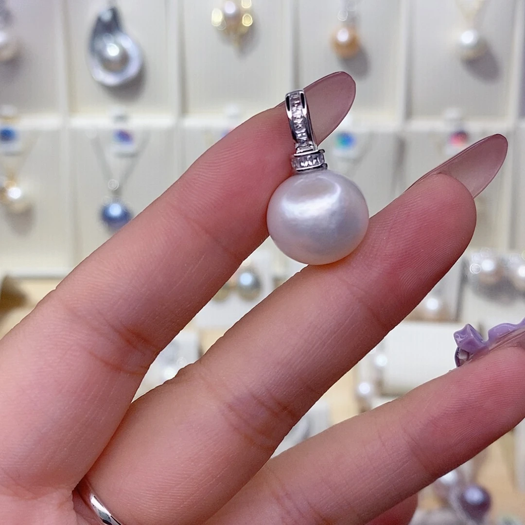 淡水珍珠未镶嵌吊坠(赠链)