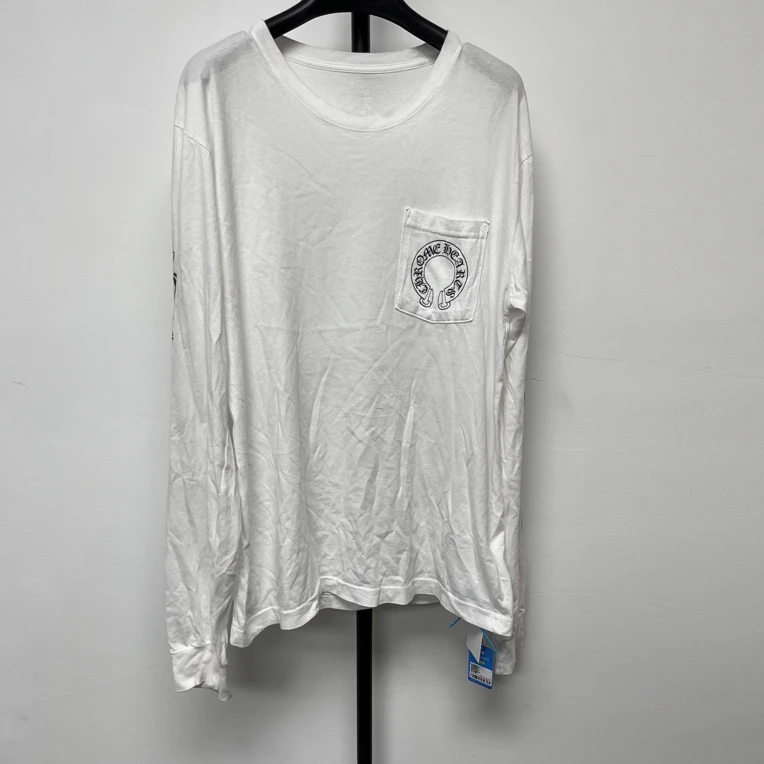 99新 Chrome Hearts/克罗心 大马蹄花印花圆领长袖T恤 01657