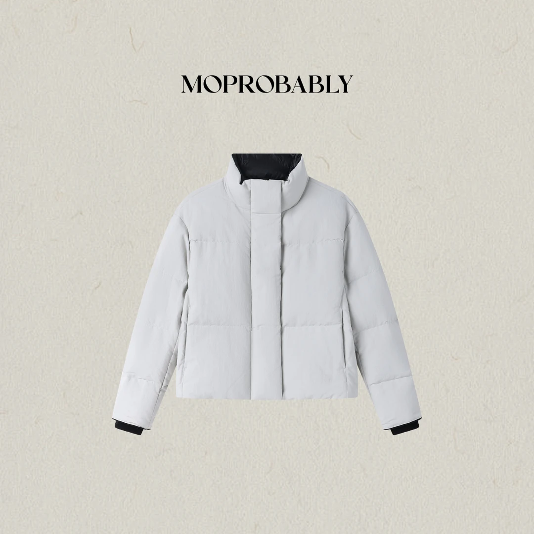Moprobably李予诺 95白鹅绒简约时尚百搭立领羽绒服L5468007
