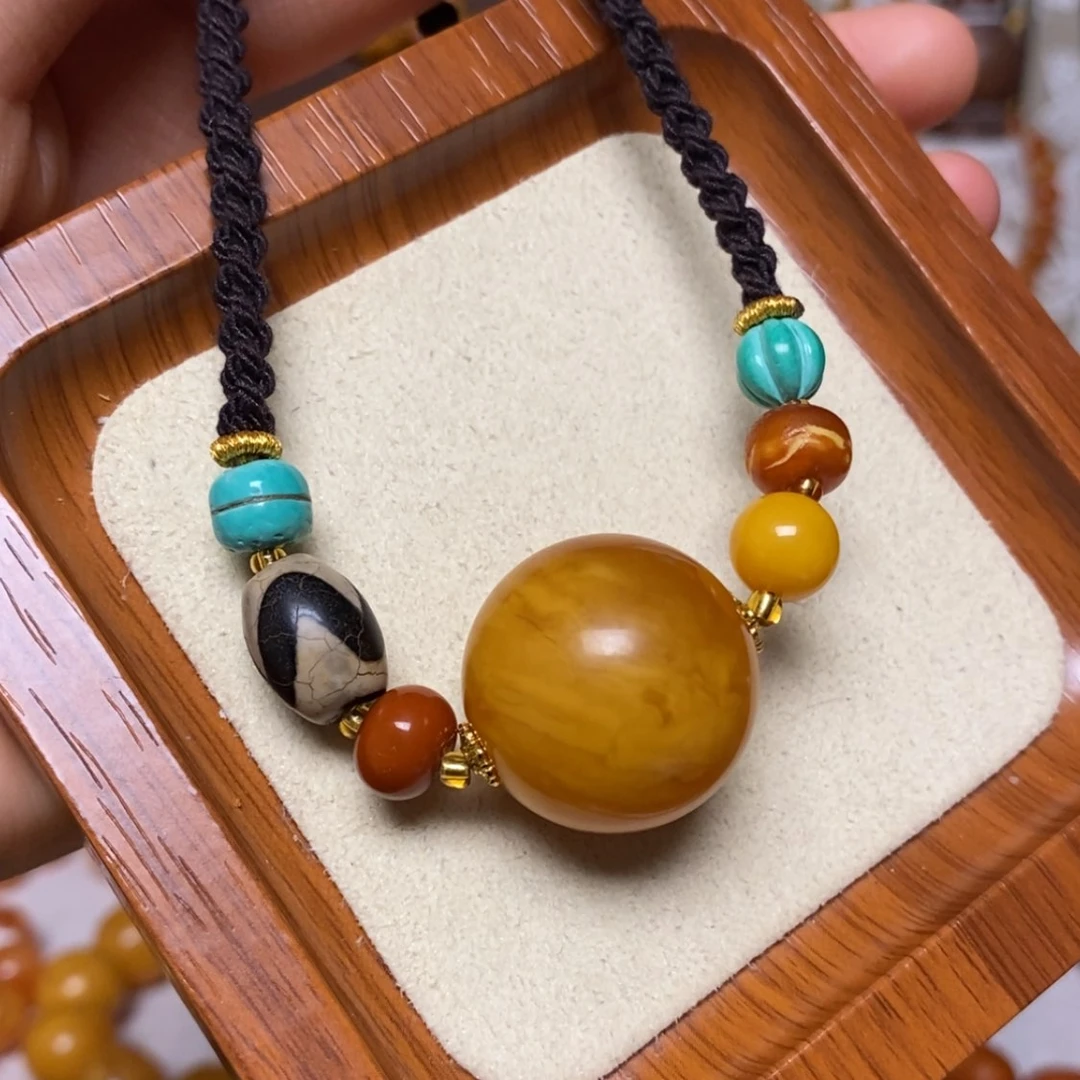 【闪购商品】蜜蜡颈饰未镶嵌项链