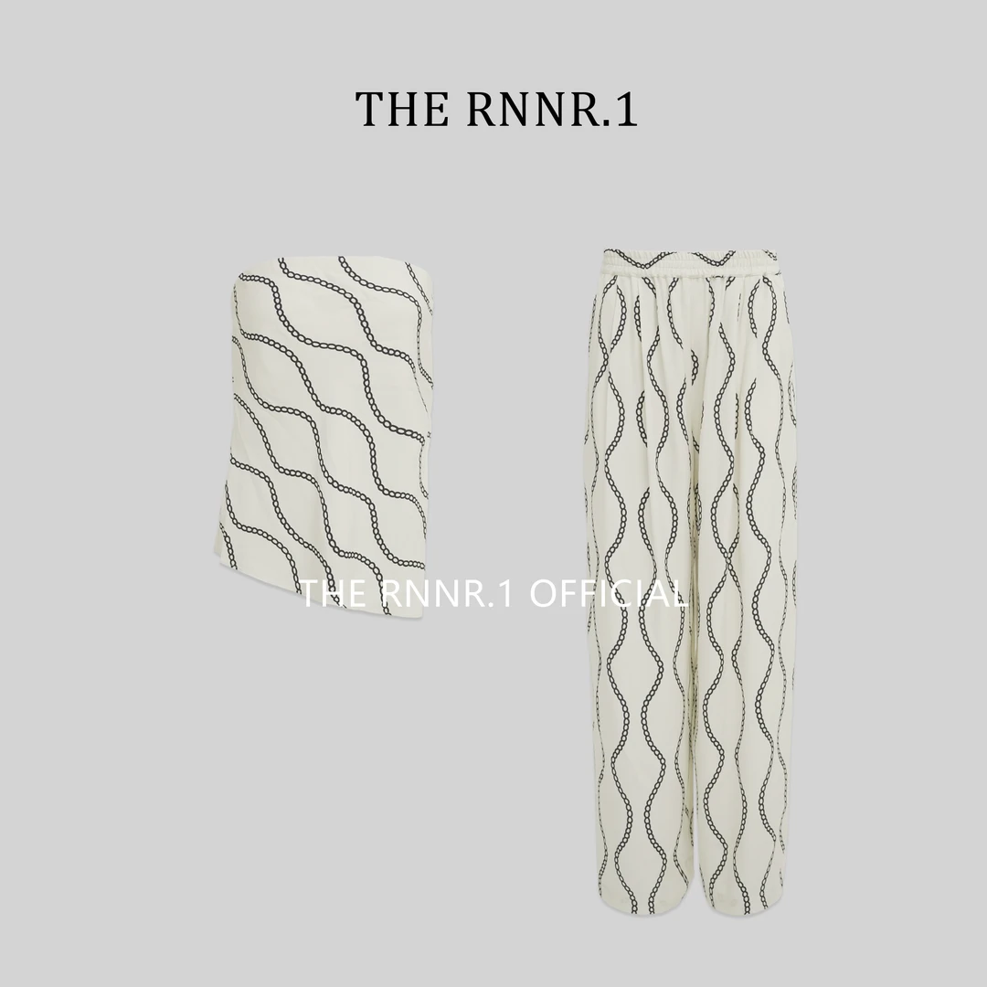 THE RNNR.1老钱风 CHIC 抹胸链条套装