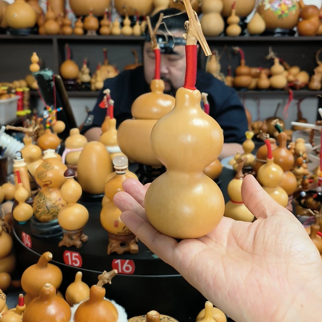 桃***头葫芦福禄双全手把件