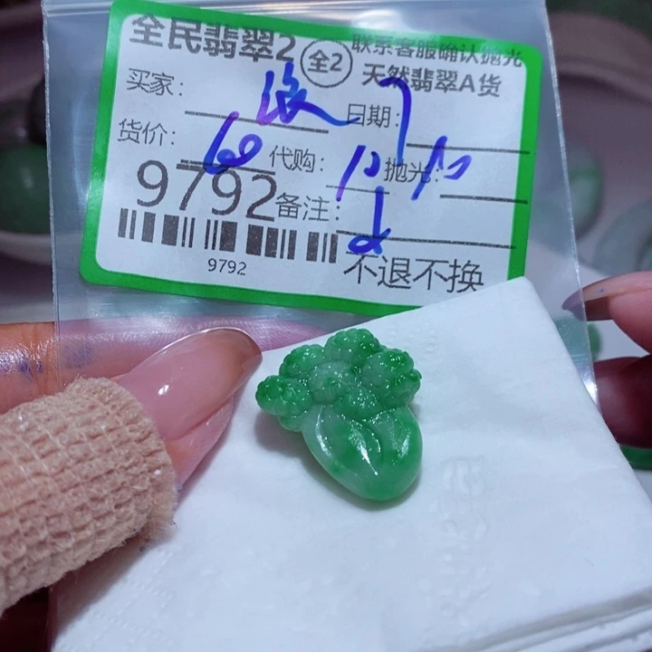 浪***光定制翡翠未镶嵌我