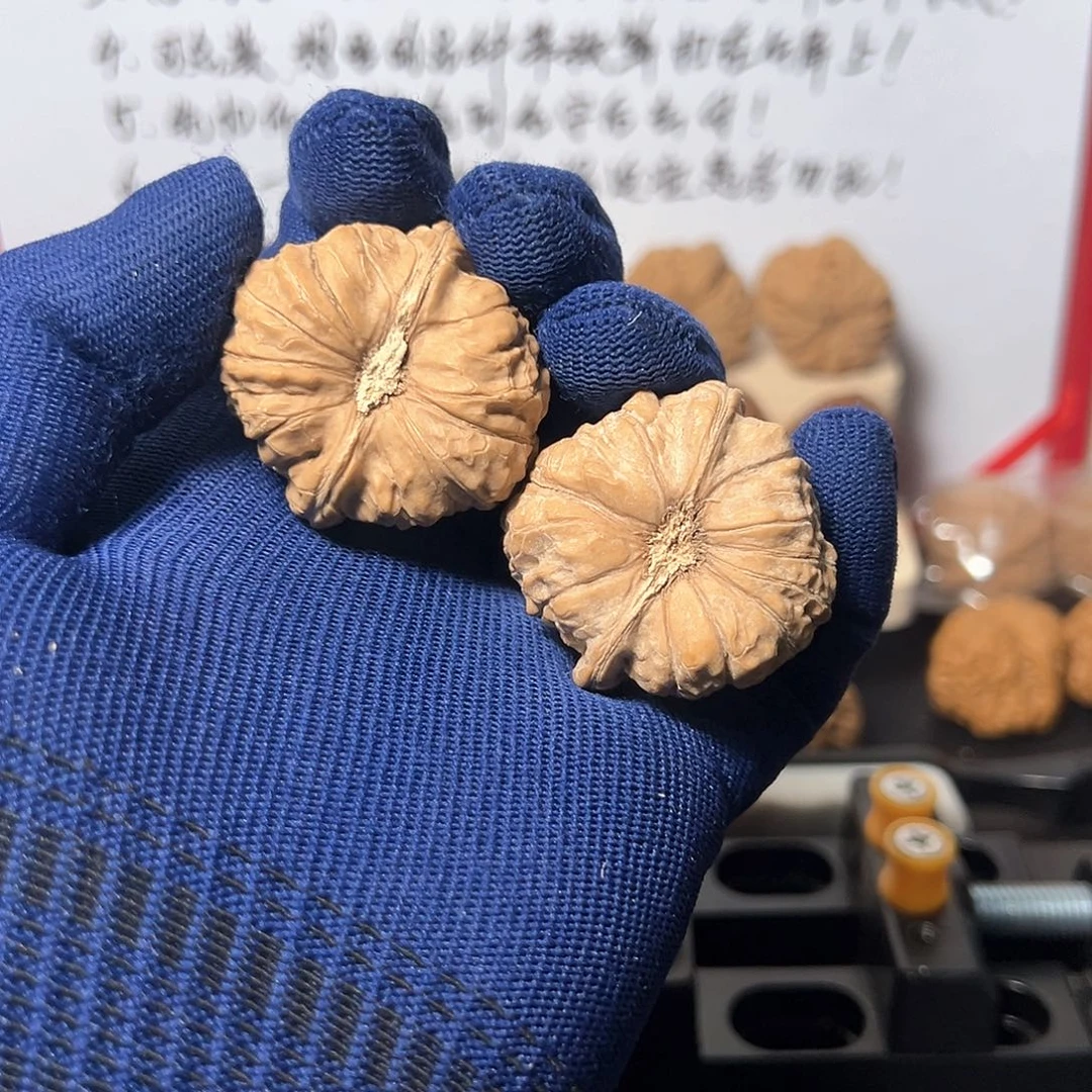 文玩核桃把件40南瓜墩，全品无修