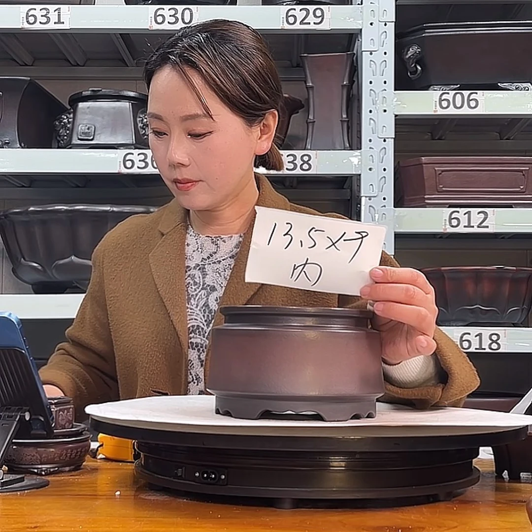 紫砂花盆宜兴紫砂17号