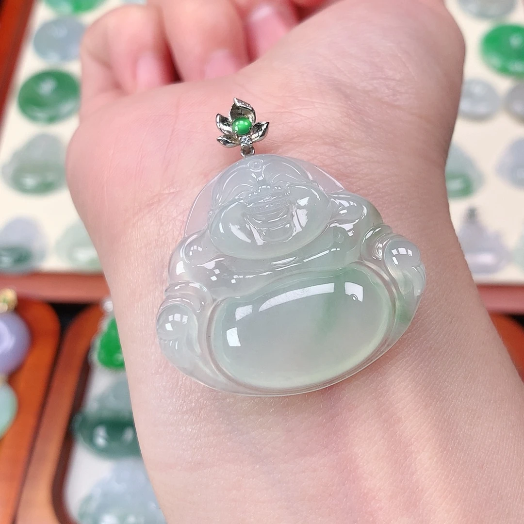 翡翠未镶嵌颈饰吊坠