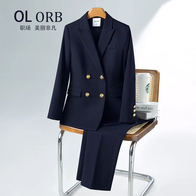 2025春秋高级设计感西装套装女轻职风微喇西装套女神范通勤风西服