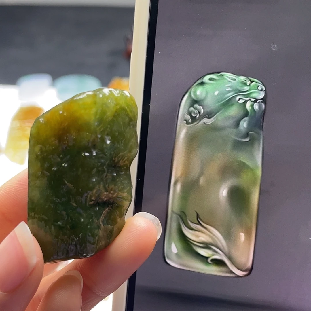 定制翡翠未镶嵌包工