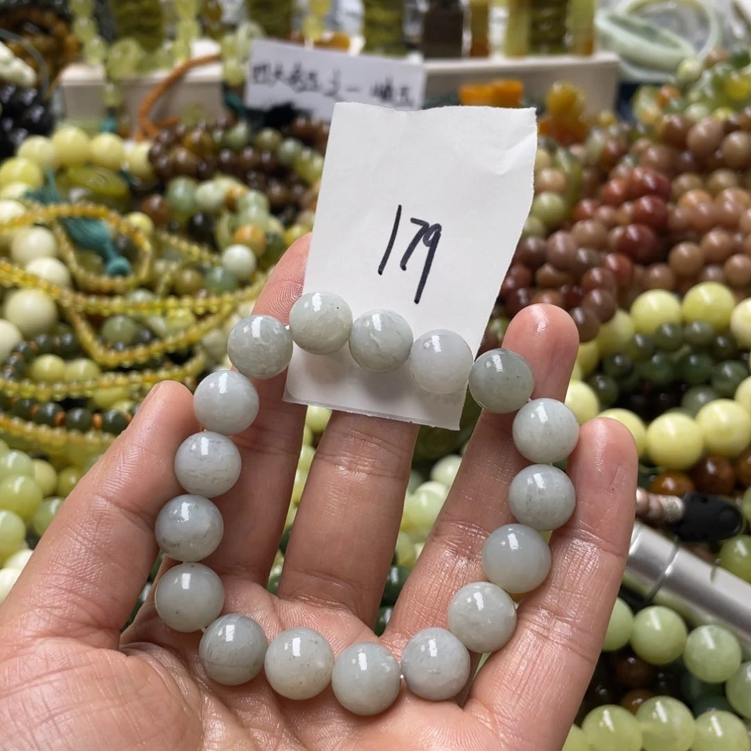 蛇纹石玉手链未镶嵌