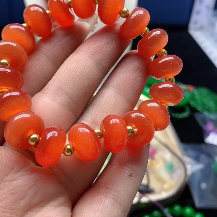 玛瑙/玉髓颈饰合金吊坠