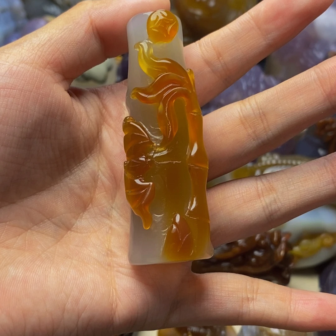 杨***生未镶嵌把件玛瑙/玉髓