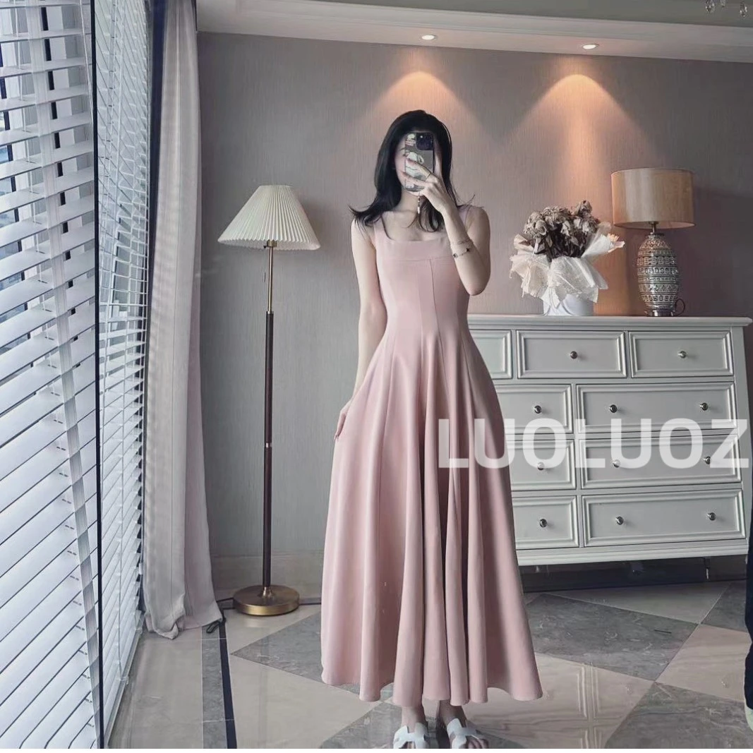 【现货】LUOLUOZ【初恋密码】温柔风高级感轻奢女神范绝美连衣裙H8659