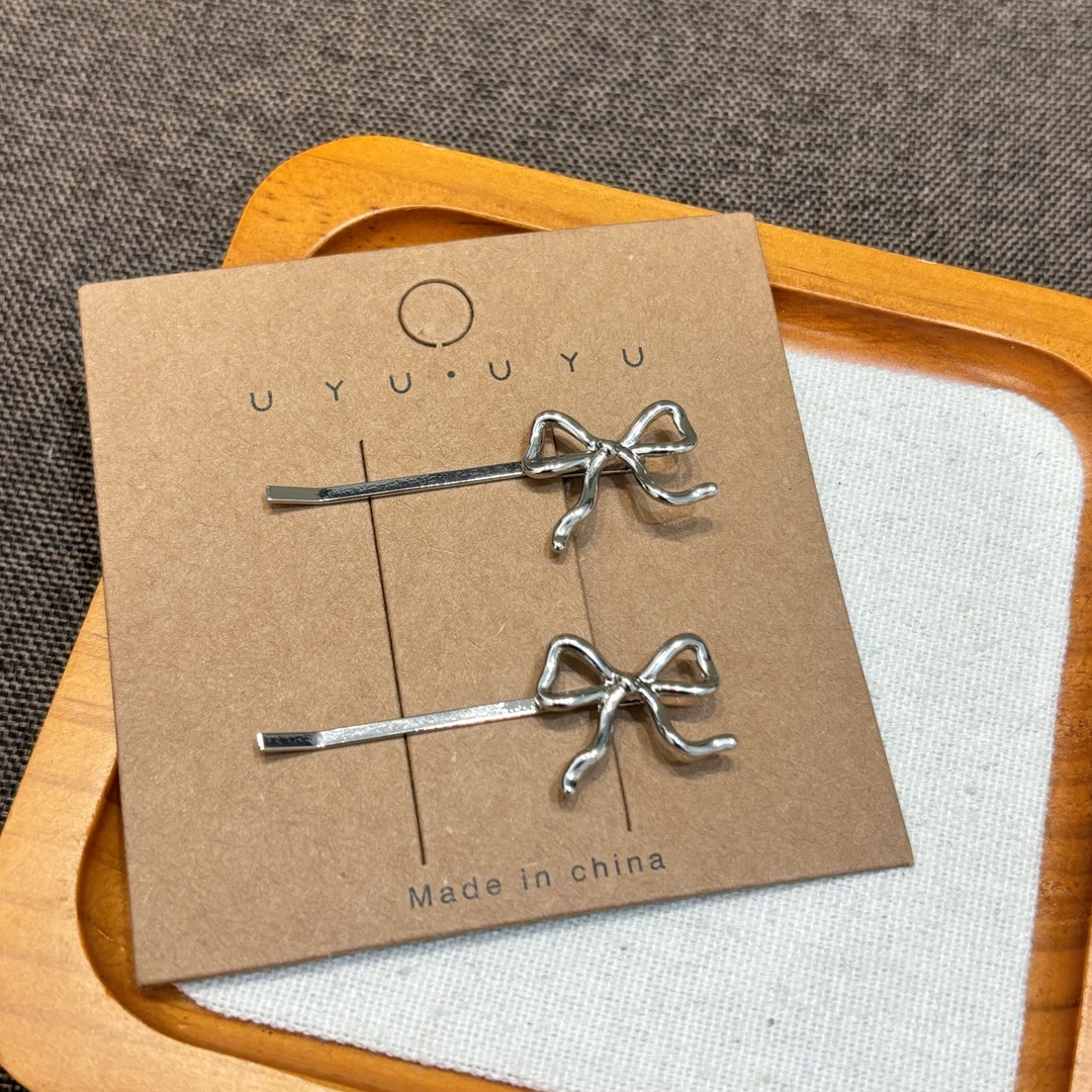 铜合金蝴蝶结一字夹