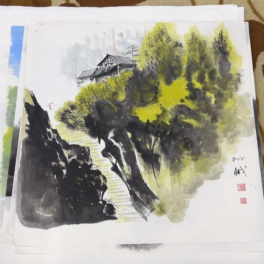 国画国画老师作品刘