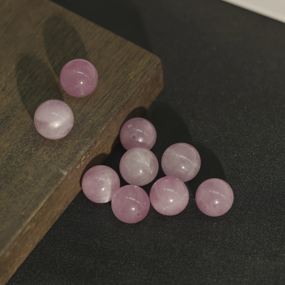【发1颗】12MM+ 紫锂辉散珠DIY文玩珠宝ZLH9