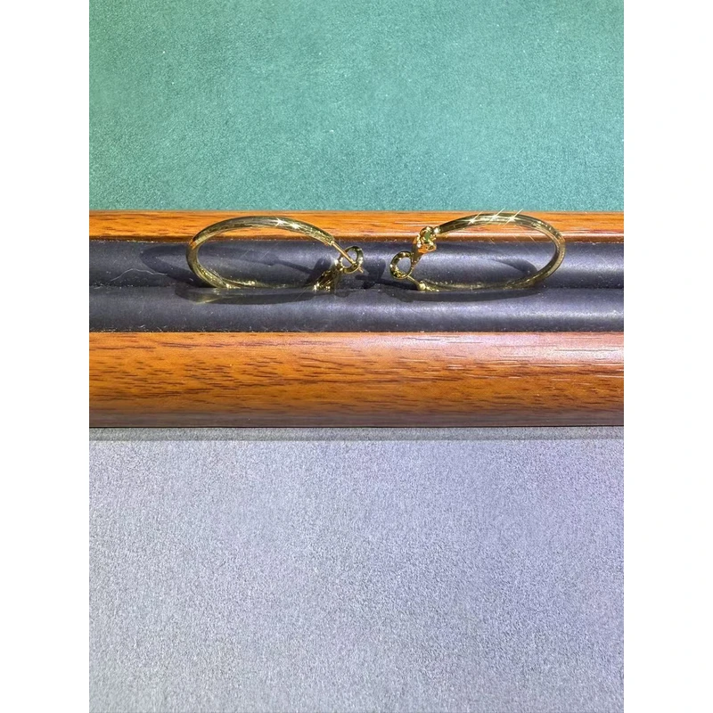 a9109黄色镭射大耳圈多样性发货