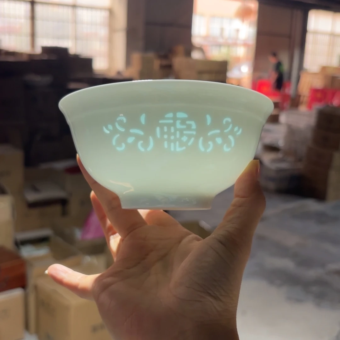 玉瓷景德镇陶瓷两只好的青色