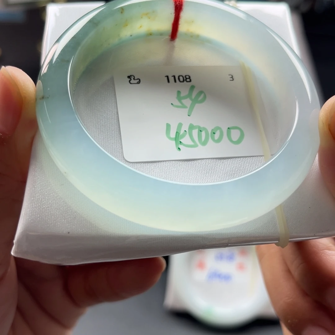 翡翠未镶嵌手镯54正圈