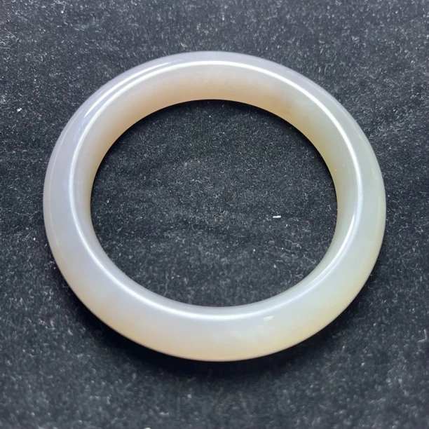 和田玉烟紫56手镯