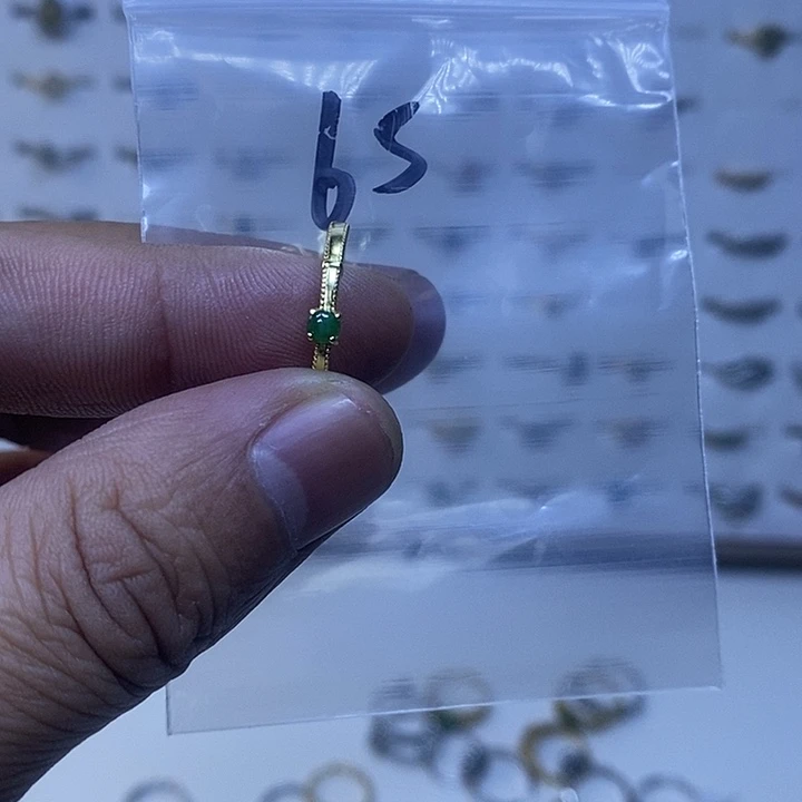 银S925镶嵌戒指翡翠戒指