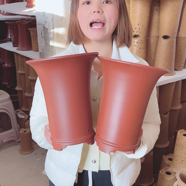 紫砂宜兴紫砂花盆