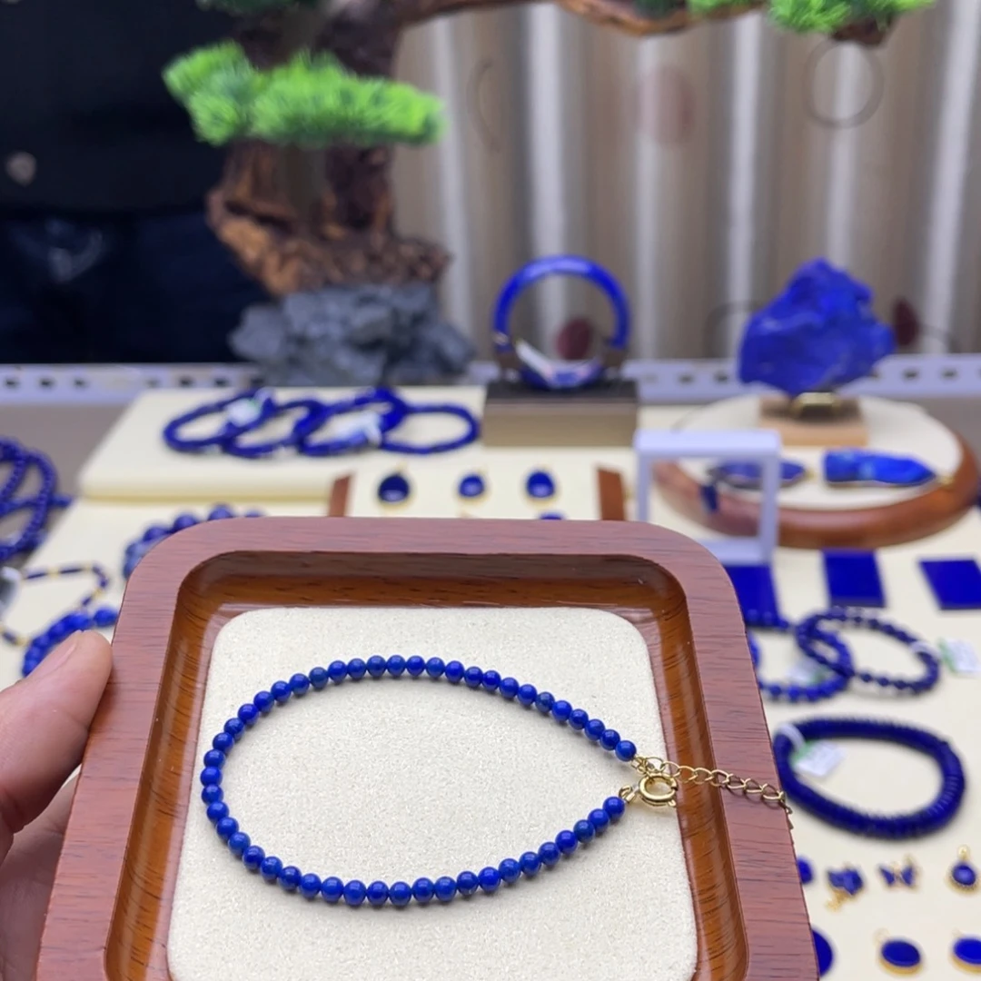 未镶嵌青金石手链3mm福利高品不做证书