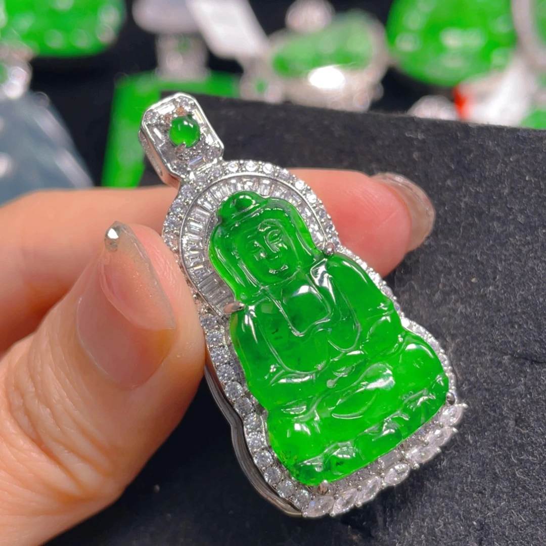 翡翠未镶嵌吊坠(不含链)