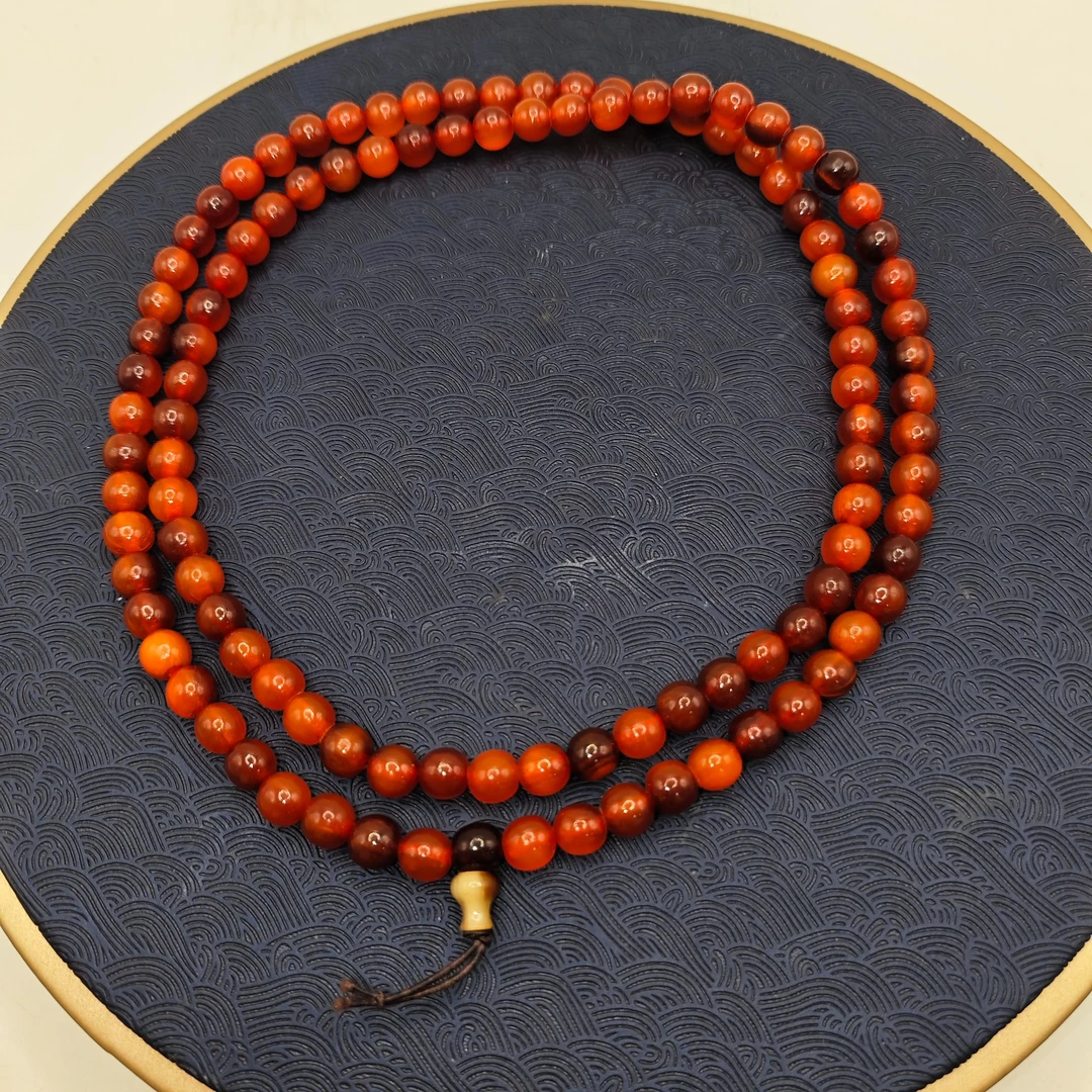 D21甲甲108颗8mm圆珠项链