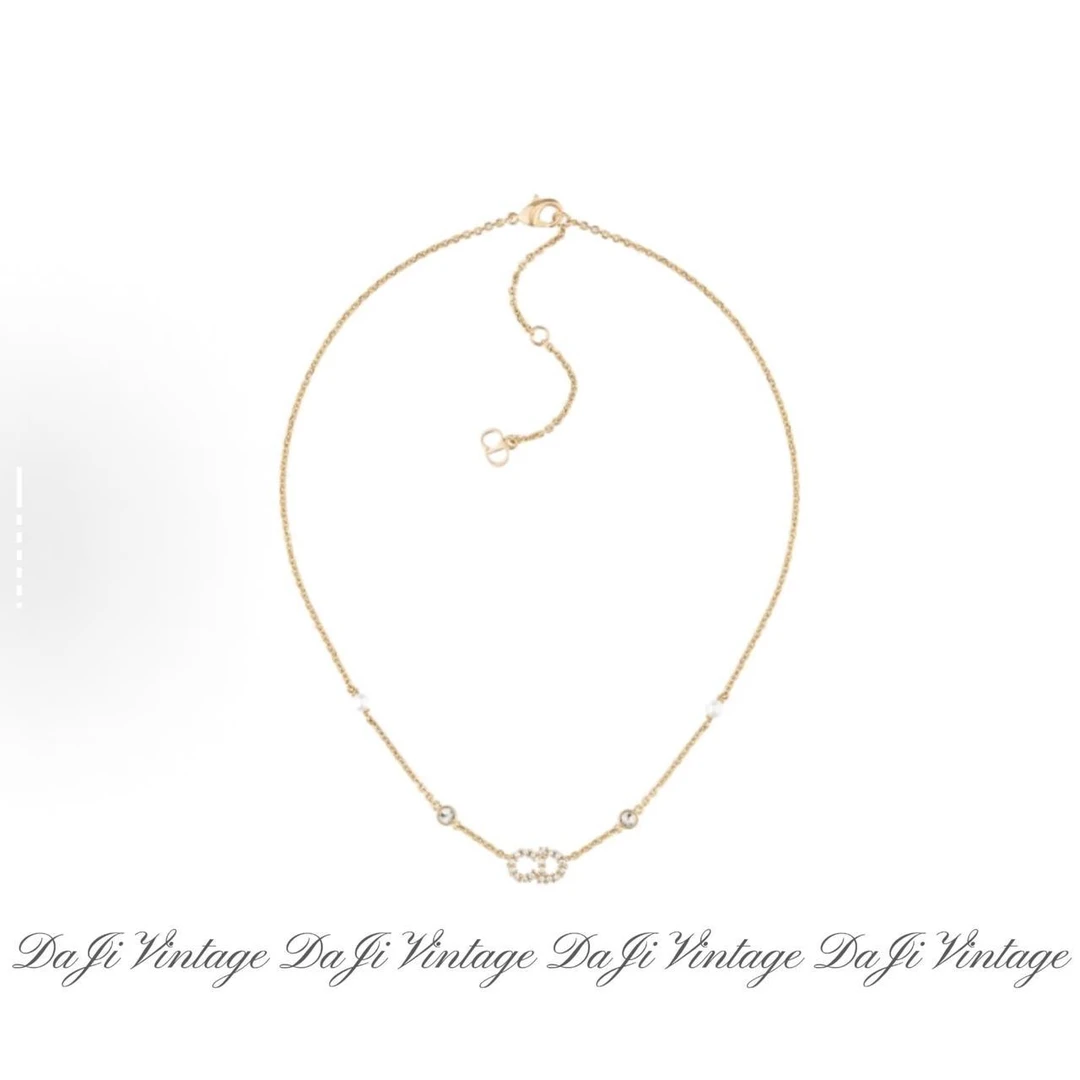 99新 DIOR/迪奥 大吉中古/Dior珍珠带钻项链