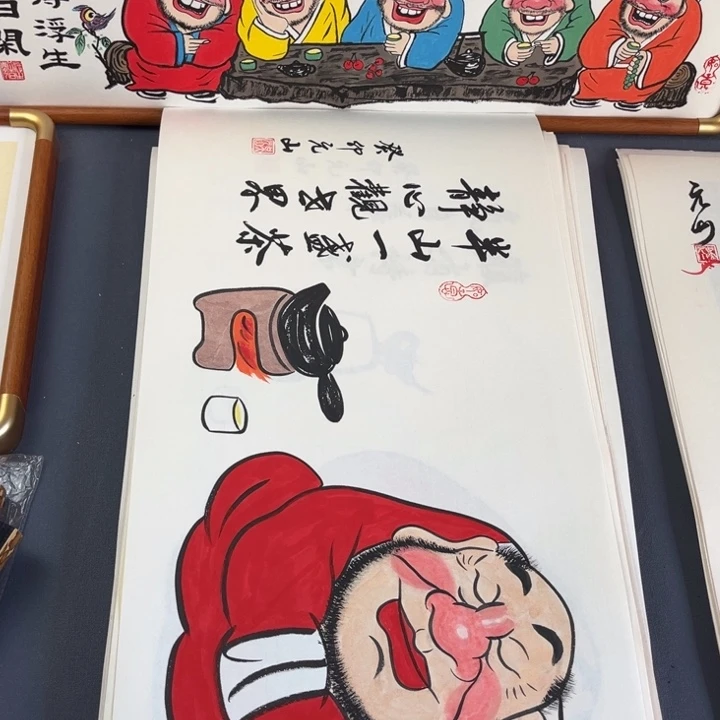 国画纯手绘禅意画作品