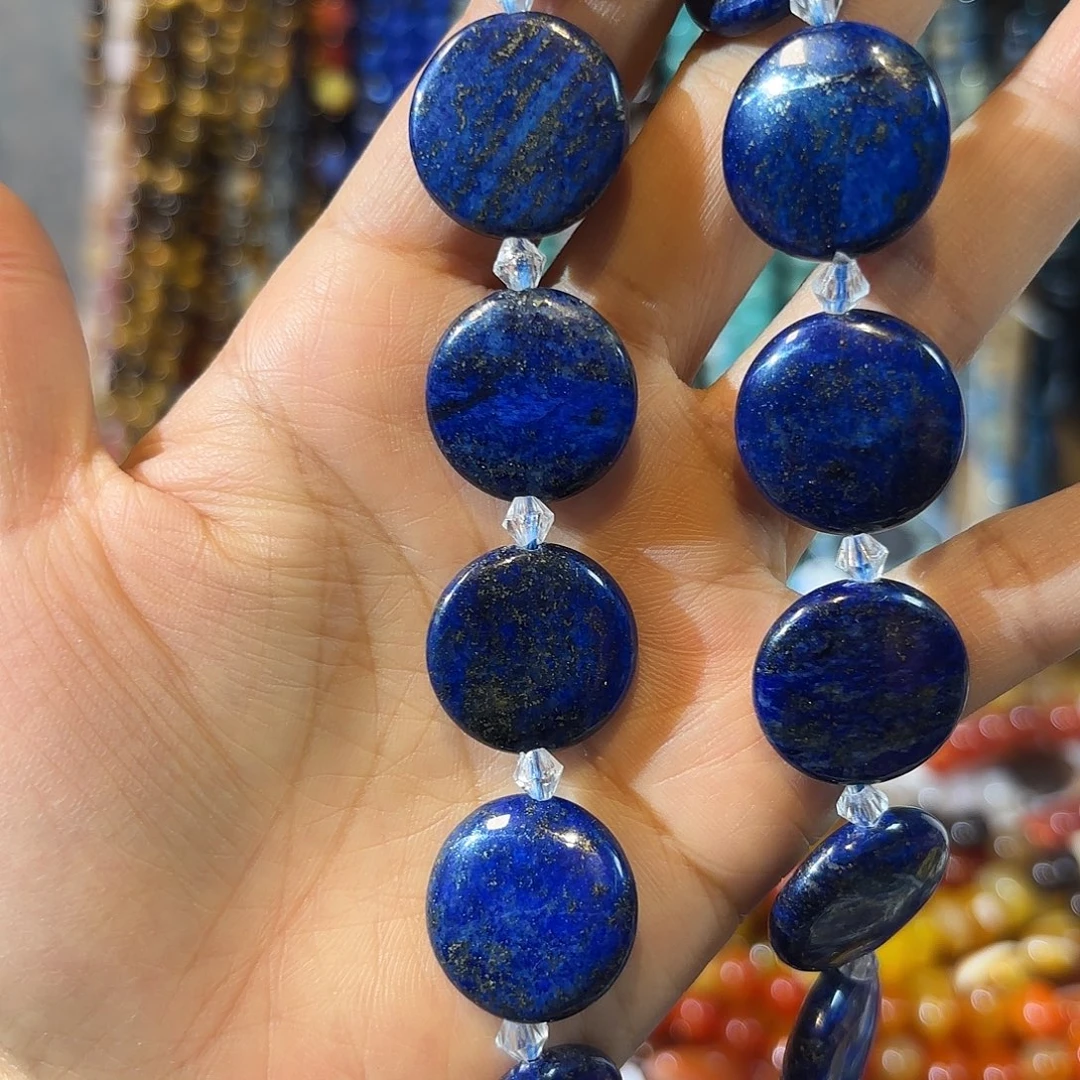 玛瑙/玉髓银S925镀金镶嵌珠宝半成品青金卡20一条