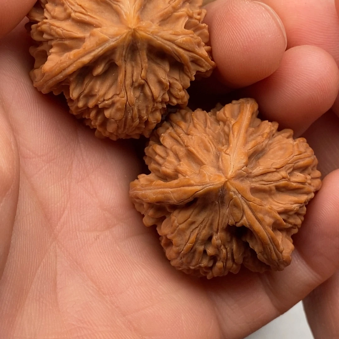 微***、把件文玩核桃39文山三棱