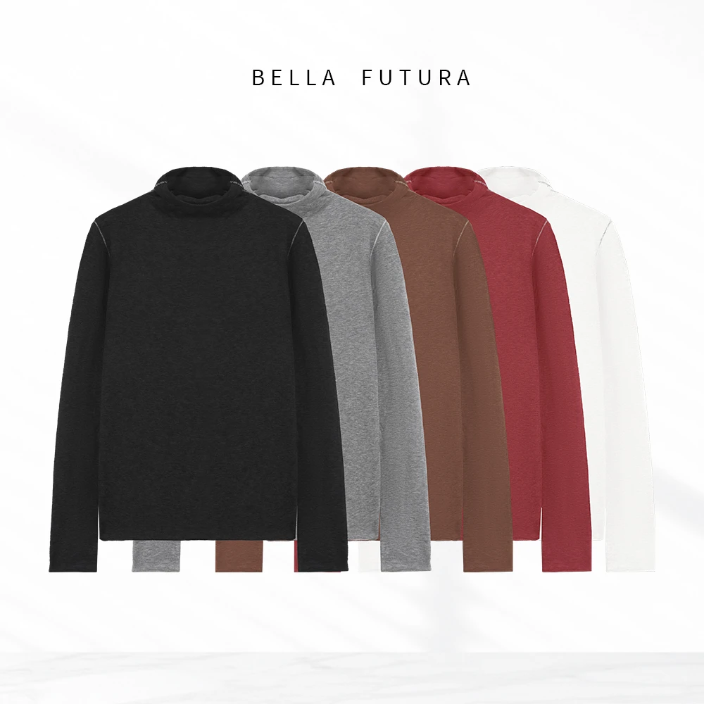 Bella Futura 云柔织韵·撞线高领保暖打底衫-A2500944