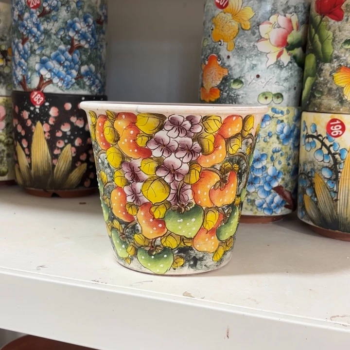 景德镇手绘花盆陶瓷15/14