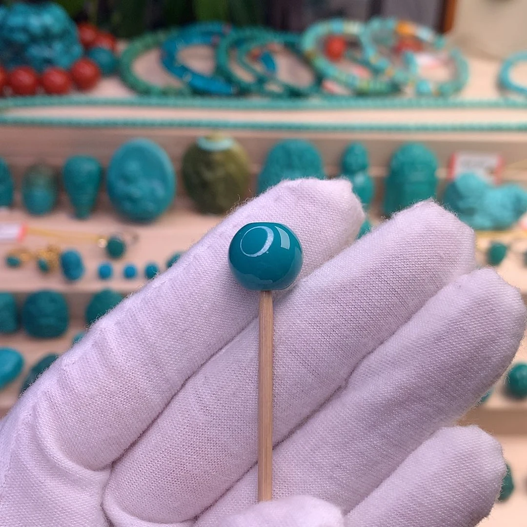 绿松石珠宝半成品未镶嵌