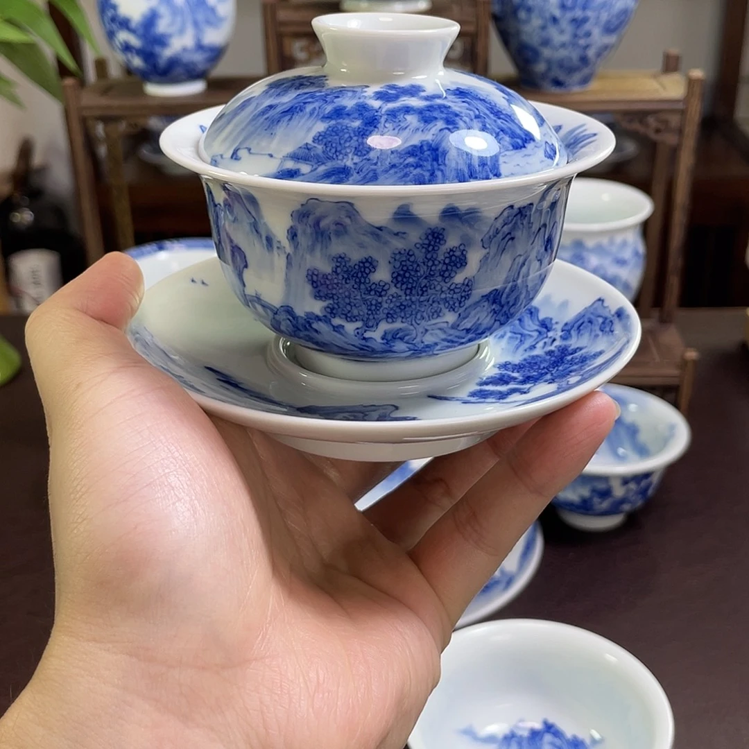 况***儿陶纯手工手工重工山水