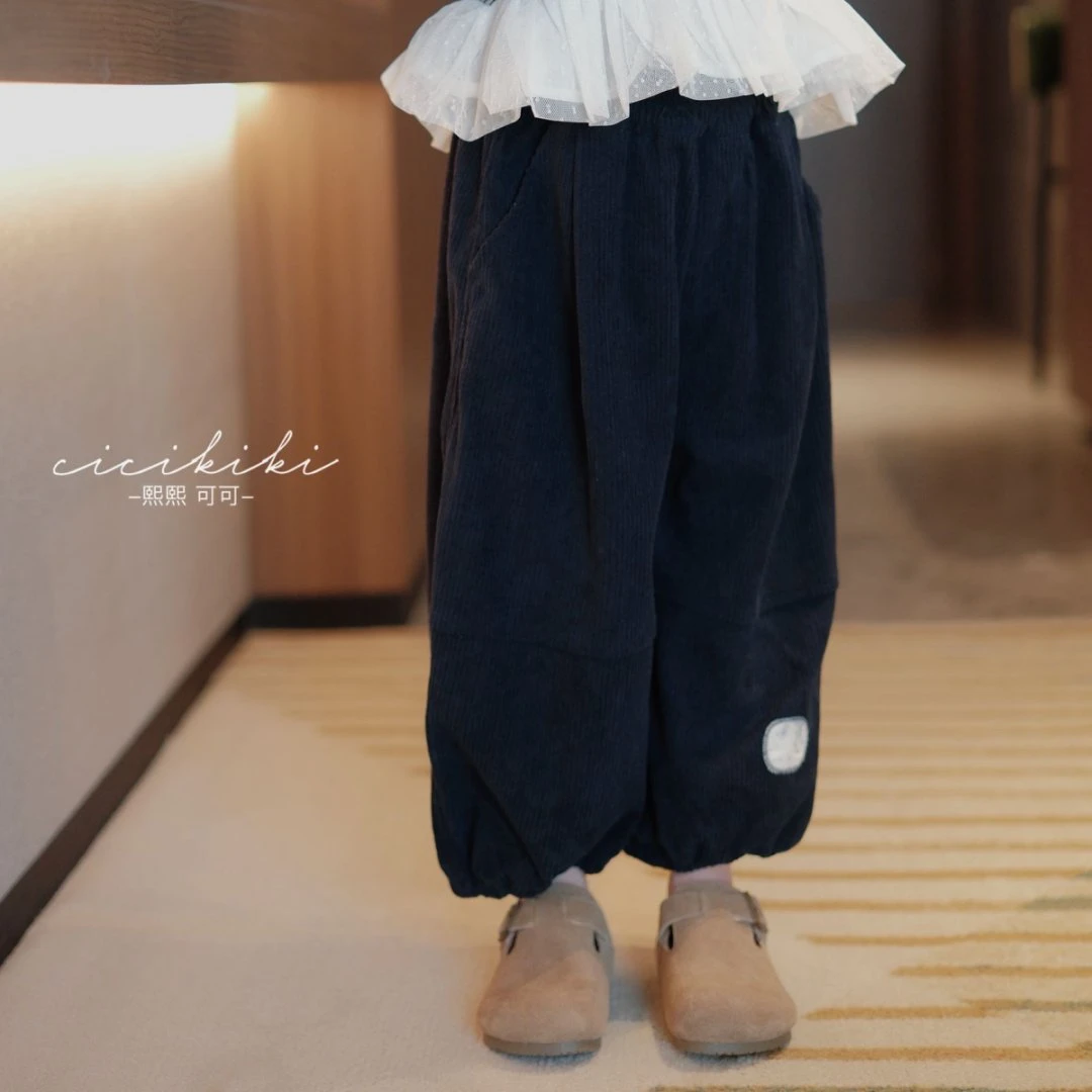 【熙熙可可】2025秋冬新款时尚百搭品质休闲复古灯芯绒裤子 KZ2583