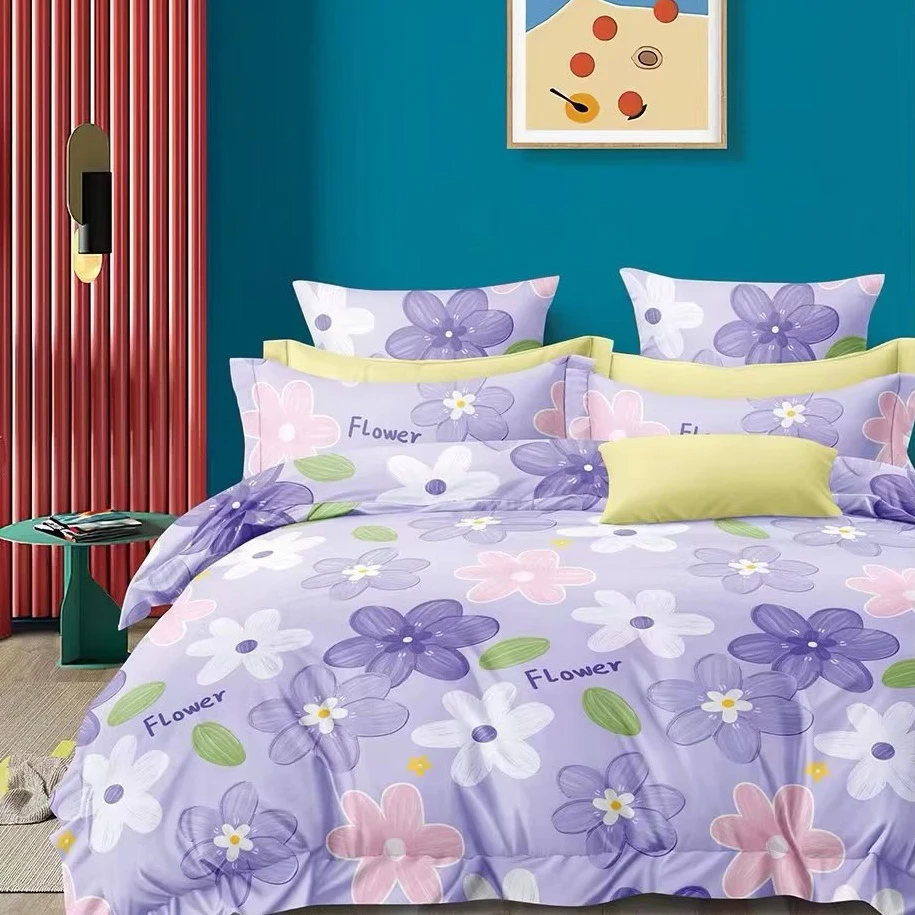 【枕套.】色彩斑斓枕套高支高密精梳斜纹48*74加厚柔软舒适