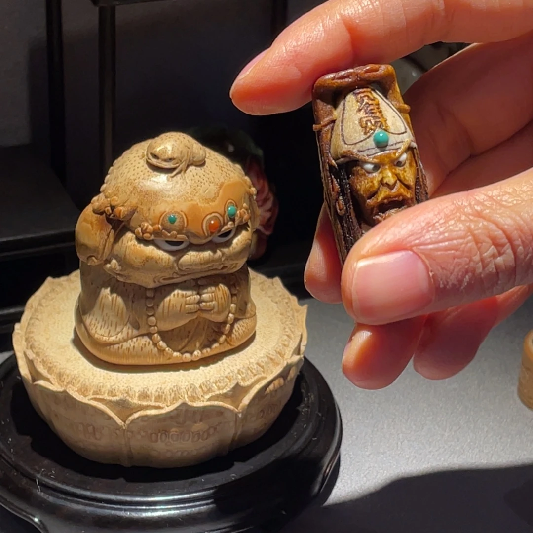 D***尔木方颜竹木艺术摆件