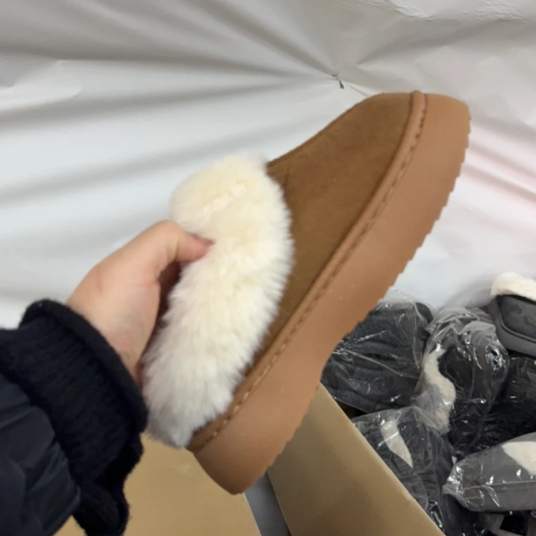 断码男女同款毛毛雪地靴（拍大一码）